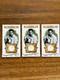 3 Rare Elvis Presley Remnant Of Hair Cards Canadian Chewing Gum Co. 6, 8, 12/15