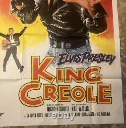 47 X 63 King Creole French Grande Movie Poster Rare Collectible Elvis Presley