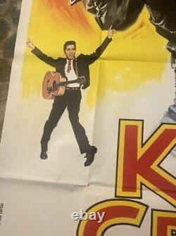 47 X 63 King Creole French Grande Movie Poster Rare Collectible Elvis Presley