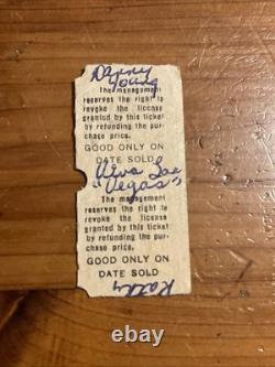 6/12/1964 Elvis Presley Viva Las Vegas Drive In Movie Ticket Stub Very Rare