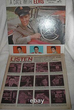 A Date With Elvis PRESLEY RARE 1959 ORIG Gatefold RCA LP 2011 1960 Calendar USA