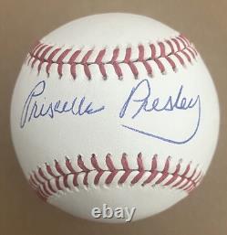 A Mint Extremely Rare Priscilla Presley Signed Omlb 1/1 Elvis Presley Psa/dna