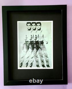 Andy Warhol Retro ELVIS PRESLEY Iconic Print Signed Rare Framed Pop Art