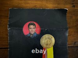 August 12 1969 Elvis Presley Rare Las Vegas International Hotel Menu & Head Shot