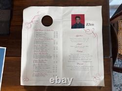 August 12 1969 Elvis Presley Rare Las Vegas International Hotel Menu & Head Shot