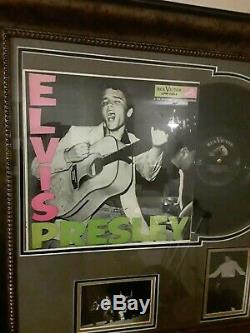 Autographed Elvis Presley Museum Quality 1st Album Cover/record Nm Rare Photos