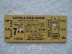 BILL HALEY & His Comets 1956 UNUSED CONCERT TICKET Super Rare