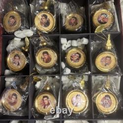 Bradford Exchange Elvis Presley Christmas Ornament Lot Of 12 With Certificate Rare