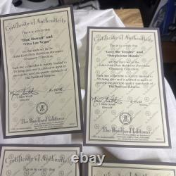 Bradford Exchange Elvis Presley Christmas Ornament Lot Of 12 With Certificate Rare