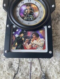 Bradford Exchange Elvis Presley For All Time Cuckoo Clock 2008 Working Rare