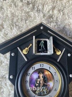 Bradford Exchange Elvis Presley For All Time Cuckoo Clock 2008 Working Rare