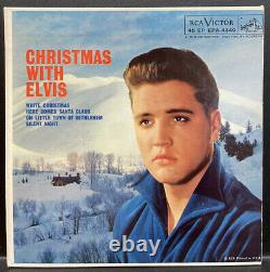 CHRISTMAS WITH ELVIS 7 EPNM-/NMrArE 58 true US 1st PR RCA EPA-4340