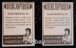COMPLETE Set 1978 Elvis Presley Boxcar Trading Cards 1-66 RARE BOTH #24 Unique