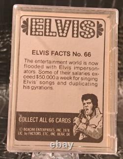 COMPLETE Set 1978 Elvis Presley Boxcar Trading Cards 1-66 RARE BOTH #24 Unique