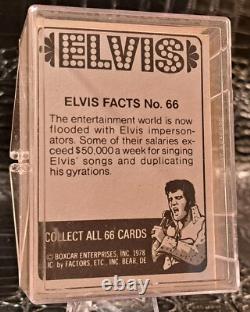 COMPLETE Set 1978 Elvis Presley Boxcar Trading Cards 1-66 RARE BOTH #24 Unique