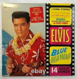 CRANIUM'S Elvis Presley BLUE HAWAII orig LIVING STEREO Lp withinner RARE HYPE