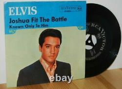 ELVIS Joshua Fit The Battle SUPER RARE PS Picture Sleeve 45 vinyl 7'