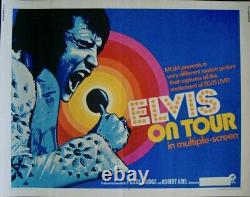 ELVIS ON TOUR half sheet movie poster 22x28 ELVIS PRESLEY RARE 1972