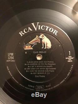 ELVIS PRESLEY1st ALBUMRARE ORIGINAL 1956 RCA MONO LP withPALE LETTERS & PD LABEL