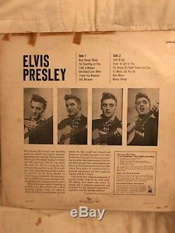 ELVIS PRESLEY1st ALBUMRARE ORIGINAL 1956 RCA MONO LP withPALE LETTERS & PD LABEL