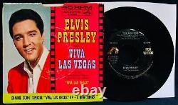 ELVIS PRESLEYViva Las VegasPicture Sleeve & Rare Error 45! RCA VICTOR #47-8360