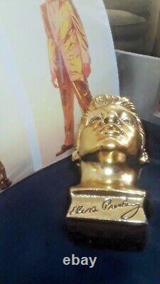 ELVIS PRESLEY 1956 GOLD STATUE 1961 VERY RARE Only made for News and Radio