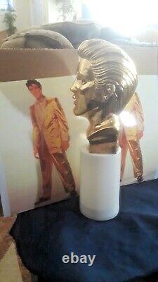 ELVIS PRESLEY 1956 GOLD STATUE 1961 VERY RARE Only made for News and Radio