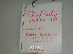 ELVIS PRESLEY 1956 MAGNET HAT & CAP CORP HAT withORIGINAL TAG (RARE)
