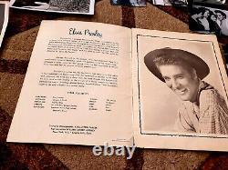 ELVIS PRESLEY 1956 ORIGINAL Concert PROGRAM and Poster 1950s RARE GORGEOUS