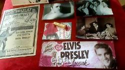 ELVIS PRESLEY 1956 RARE LIPSTICK HOUND DOG ORANGE NICE 1950s Vintage Elvis