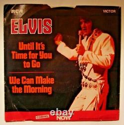 ELVIS PRESLEY 45 74-0619 Mono yellow label promo single picture sleeve RARE