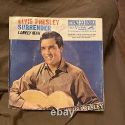 ELVIS PRESLEY 45 LONELY MAN/ SURRENDER 37-7850 RARE COMPACT 33 W Picture Sleeve