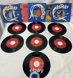 ELVIS PRESLEY 45 Rpm Lot 7 RED Label GOLD STANDARD VG? Jailhouse rock? Rare