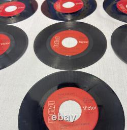 ELVIS PRESLEY 45 Rpm Lot 7 RED Label GOLD STANDARD VG? Jailhouse rock? Rare