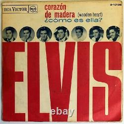 ELVIS PRESLEY 7 45 Wooden Heart 1962 RCA 3- 10126 MEGA RARE UNIQ P/S EX+