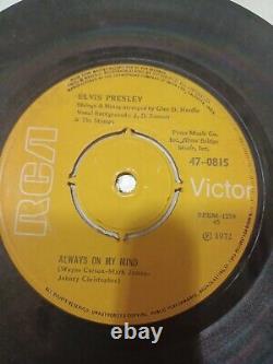 ELVIS PRESLEY Always on my mind/Separate Ways RARE SINGLE RCA yellow INDIA VG+
