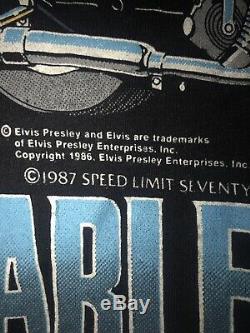 ELVIS PRESLEY And HARLEY DAVIDSON 1987 SPEED LIMIT T Shirt 1987 XL RARE VINTAGE