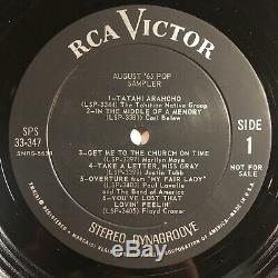 ELVIS PRESLEY August'65 Pop Sampler Vinyl LP US RCA Victor SPS 33-347 1965 RARE