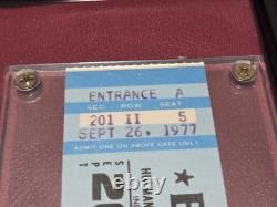 ELVIS PRESLEY CANCELED UNUSED CONCERT TICKETS SEPT 1977 FRAMED With COA RARE