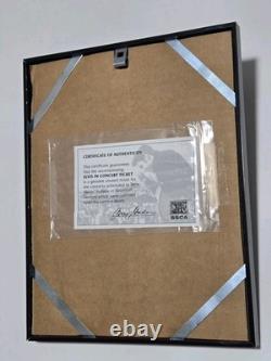 ELVIS PRESLEY CANCELED UNUSED CONCERT TICKETS SEPT 1977 FRAMED With COA RARE