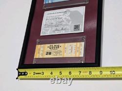 ELVIS PRESLEY CANCELED UNUSED CONCERT TICKETS SEPT 1977 FRAMED With COA RARE