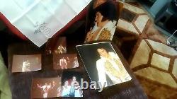 ELVIS PRESLEY CONCERT SCARF AND PICTURES 1977 Beautiful Rare