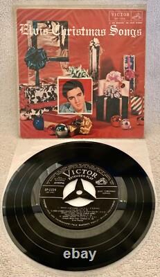ELVIS PRESLEY ELVIS' CHRISTMAS SONGS ULTRA-RARE 1958 ORIGINAL JAPANESE EP WithPS