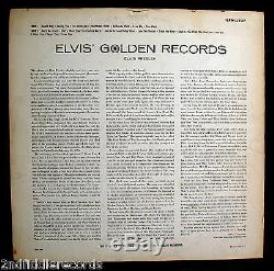 ELVIS PRESLEY-ELVIS' GOLDEN RECORDS-Rare Light Blue Lettering Album Cover-RCA
