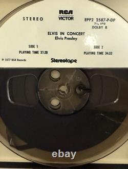 ELVIS PRESLEY ELVIS IN CONCERT Reel To Reel 4-Track 7 1/2 ips UltraRARE