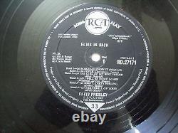 ELVIS PRESLEY ELVIS IS BACK rca mono 27171 RARE LP RECORD vinyl ENGLAND VG+