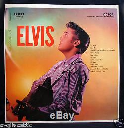 ELVIS PRESLEY-ELVIS-Mega Rare Unused Factory Album Slick-RCA VICTOR #LSP-1382e