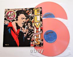 ELVIS PRESLEY ELVIS'S 40 GREATEST HITS LP PINK VINYL NM/N MINT Rare Promo Demo