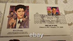ELVIS PRESLEY FIVE Official First Day of Issue Stamps, Jan. 8, 1993 RARE