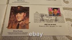 ELVIS PRESLEY FIVE Official First Day of Issue Stamps, Jan. 8, 1993 RARE